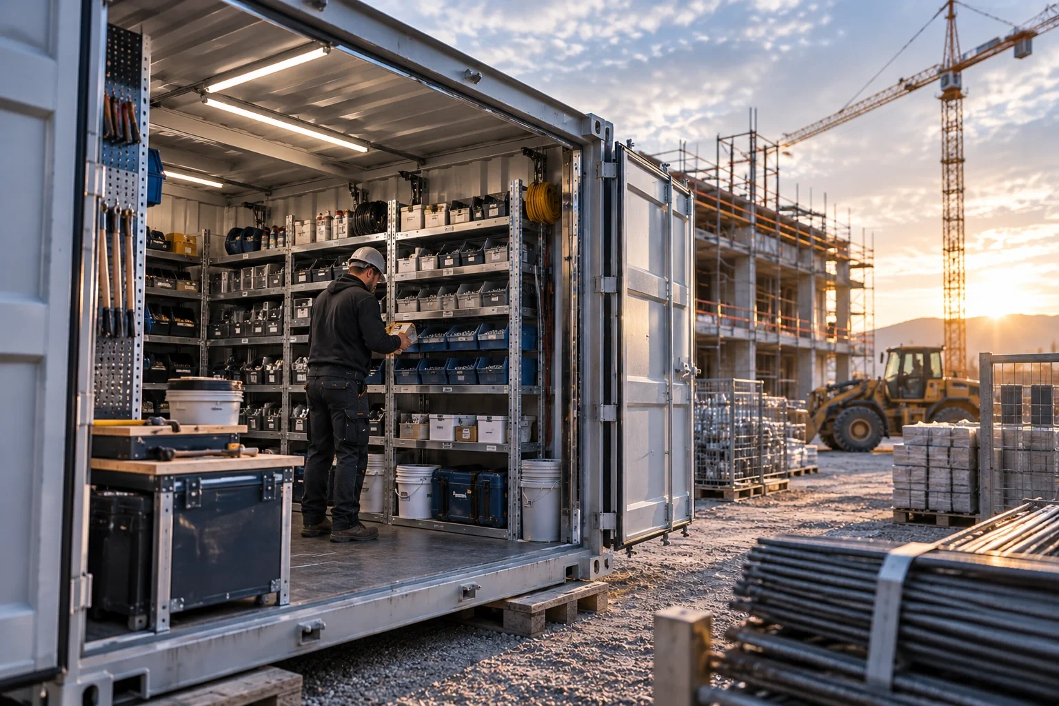 Digital erfasster Materialbestand in einer Thommel-Miet-Box